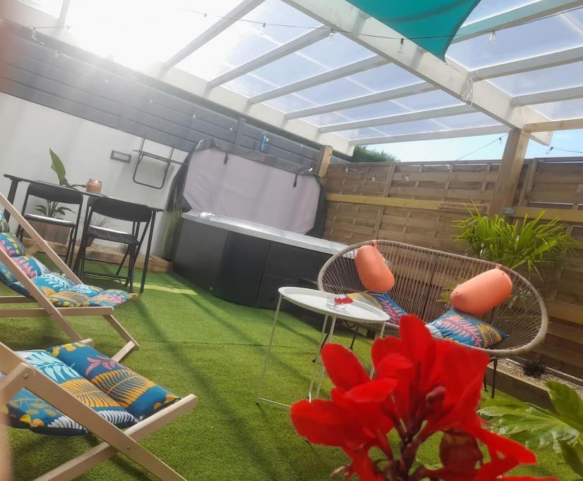 Maison 4Pers Avec Jacuzzi Privatif Couvert Proche Ocean Brem-Sur-Mer Exterior foto